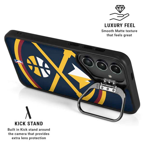 NBA Denver Nuggets Large Logo Galaxy S24 FE Kickstand Case